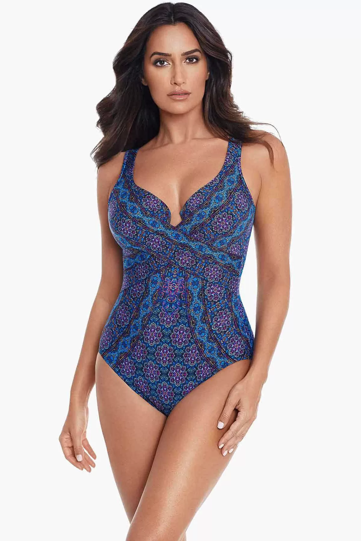 Store Danube Bleu Criss Cross Escape Zwempak Uit Een Stuk Vrouwen Een Stuk