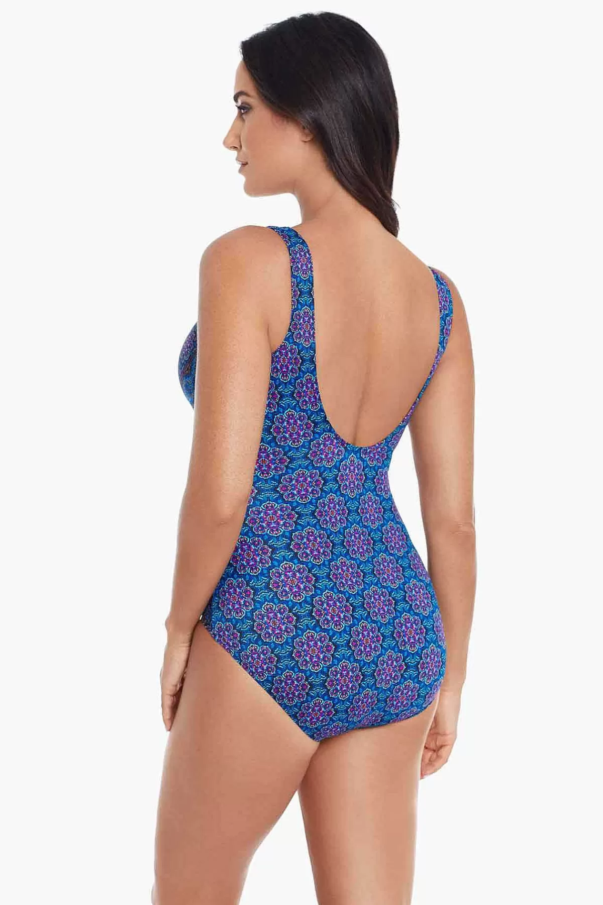 Store Danube Bleu Criss Cross Escape Zwempak Uit Een Stuk Vrouwen Een Stuk