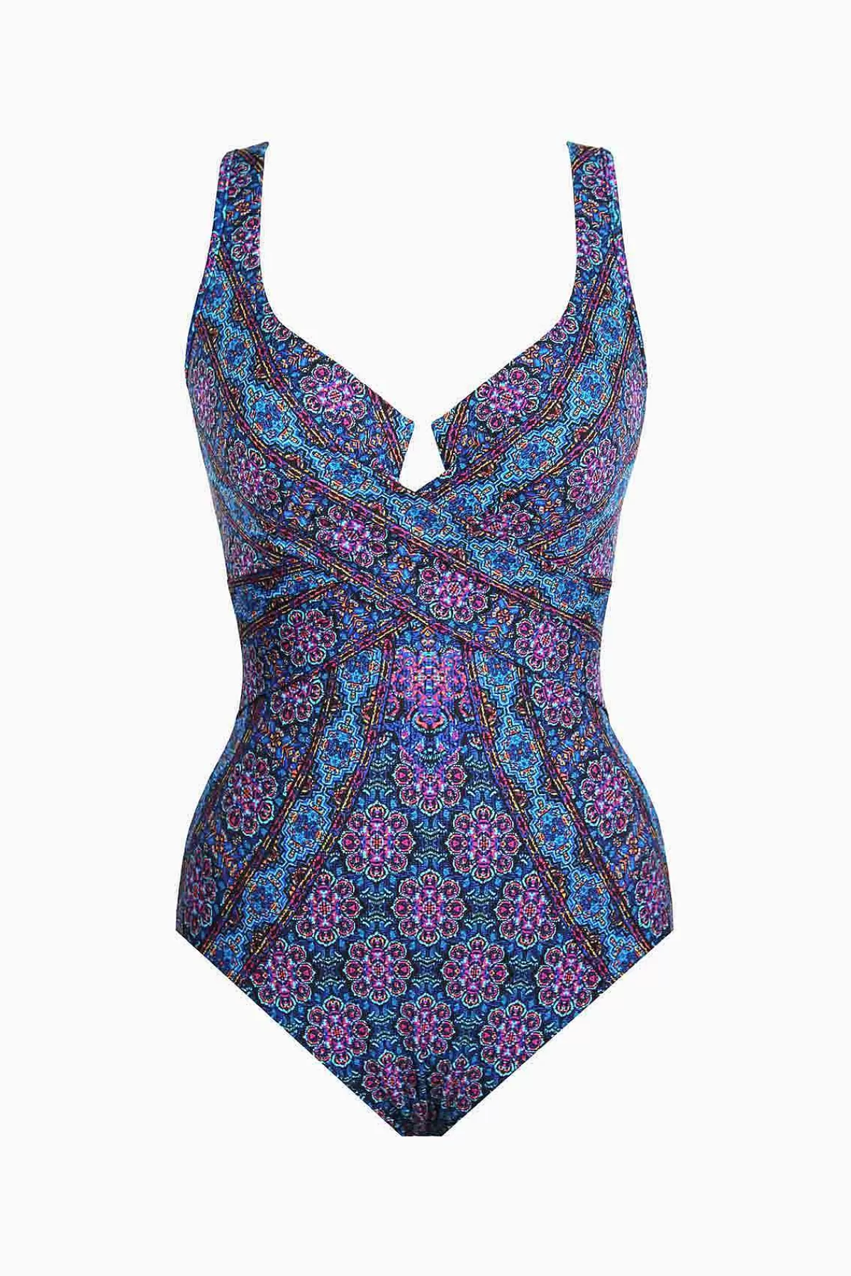 Online Danube Bleu Criss Cross Escape Zwempak Uit Een Stuk Vrouwen Een Stuk