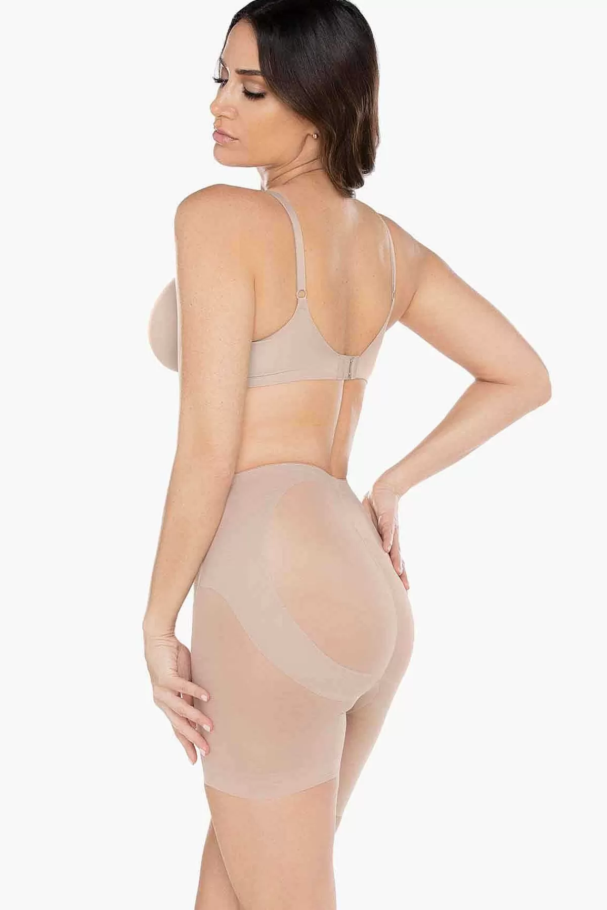 Fashion Doorzichtige Derriere X-Firm Lift Boyshort Vrouwen Ondergoed