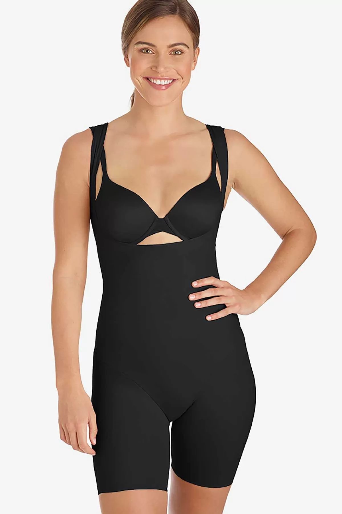 Best Firm Control Torsette Slip Met "Back Magic" Vrouwen Uitglijders