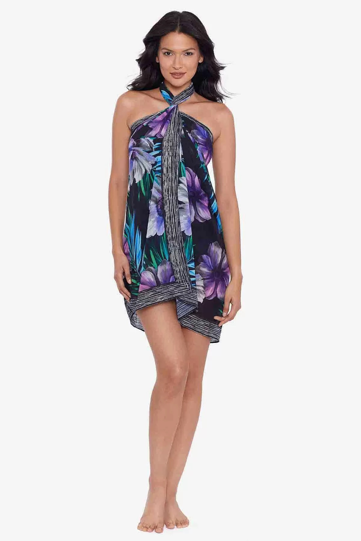 Online Flora Aura Sjaal Pareo Swim Cover Up Vrouwen Cover-Ups
