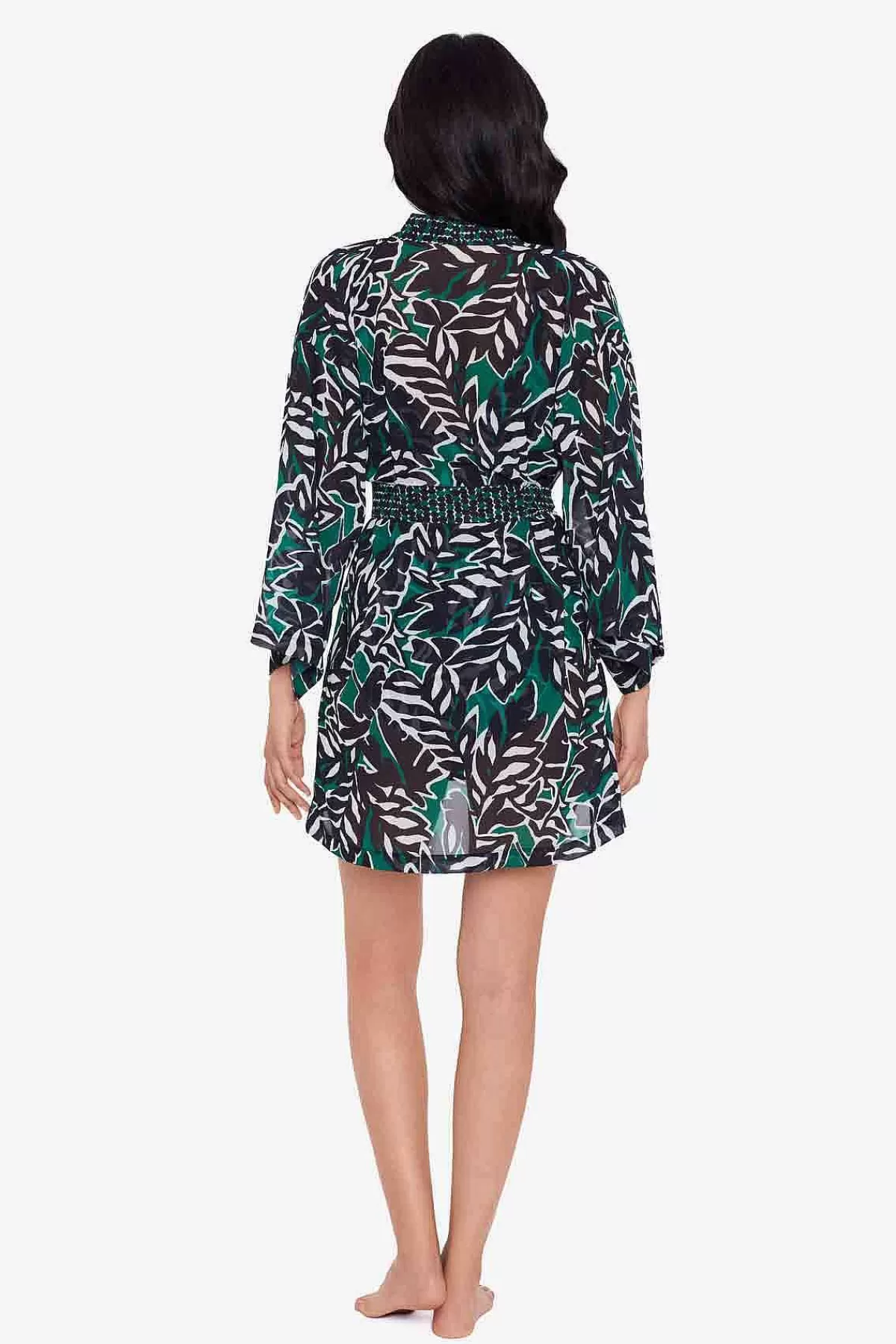 Clearance Palma Verde Kimono Zwembedekking Vrouwen Cover-Ups
