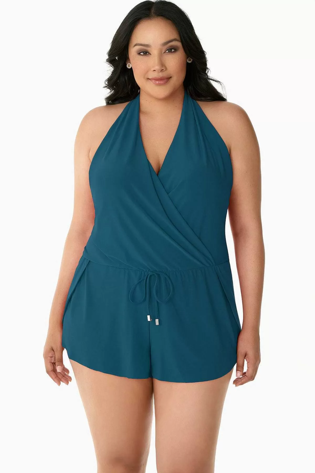 New Plus Size Bianca Eendelig Romperbadpak Vrouwen Zwemjurk