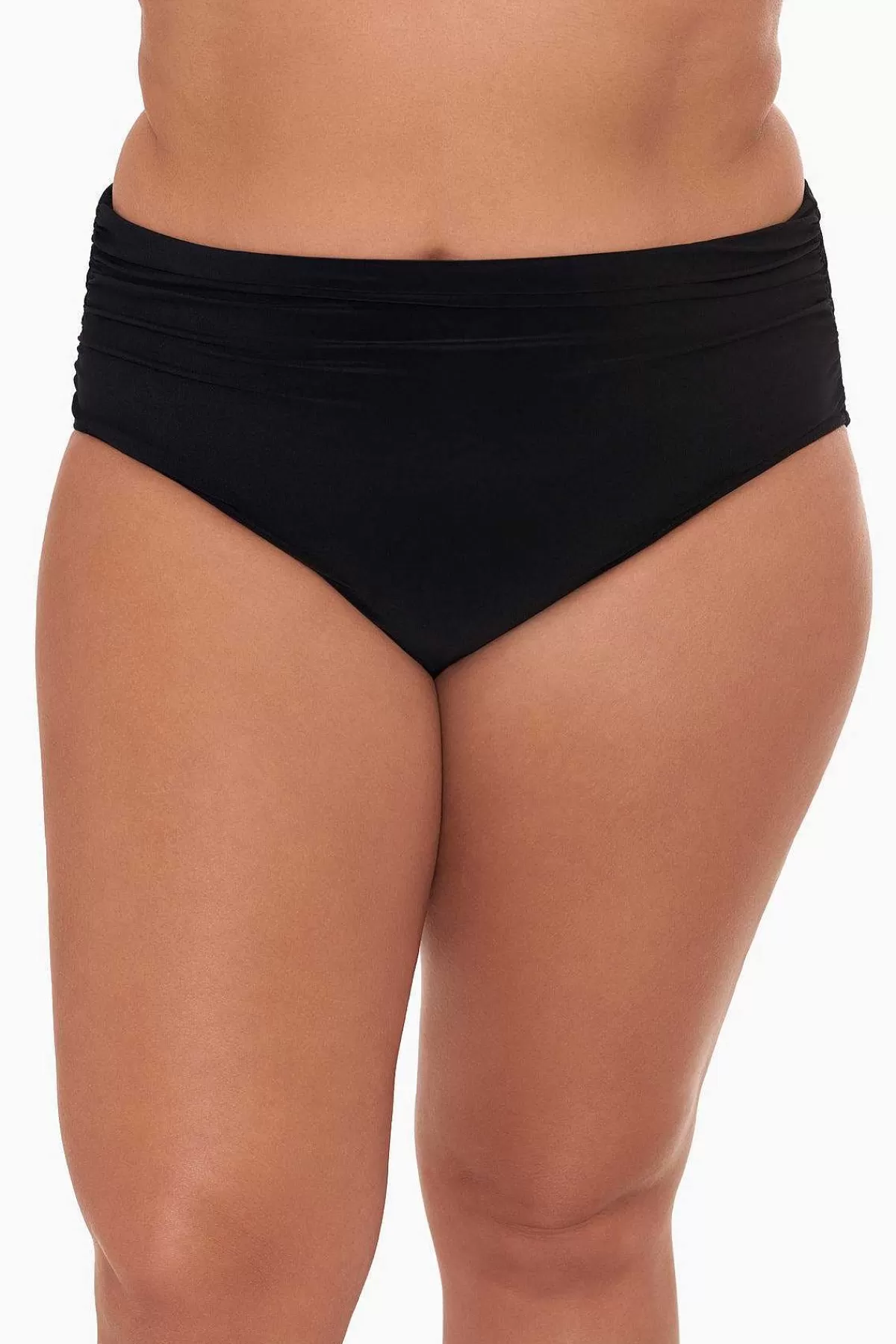 Best Sale Plus Size Gesmokt Jersey Zwembroekje Vrouwen Zwem Onderkant