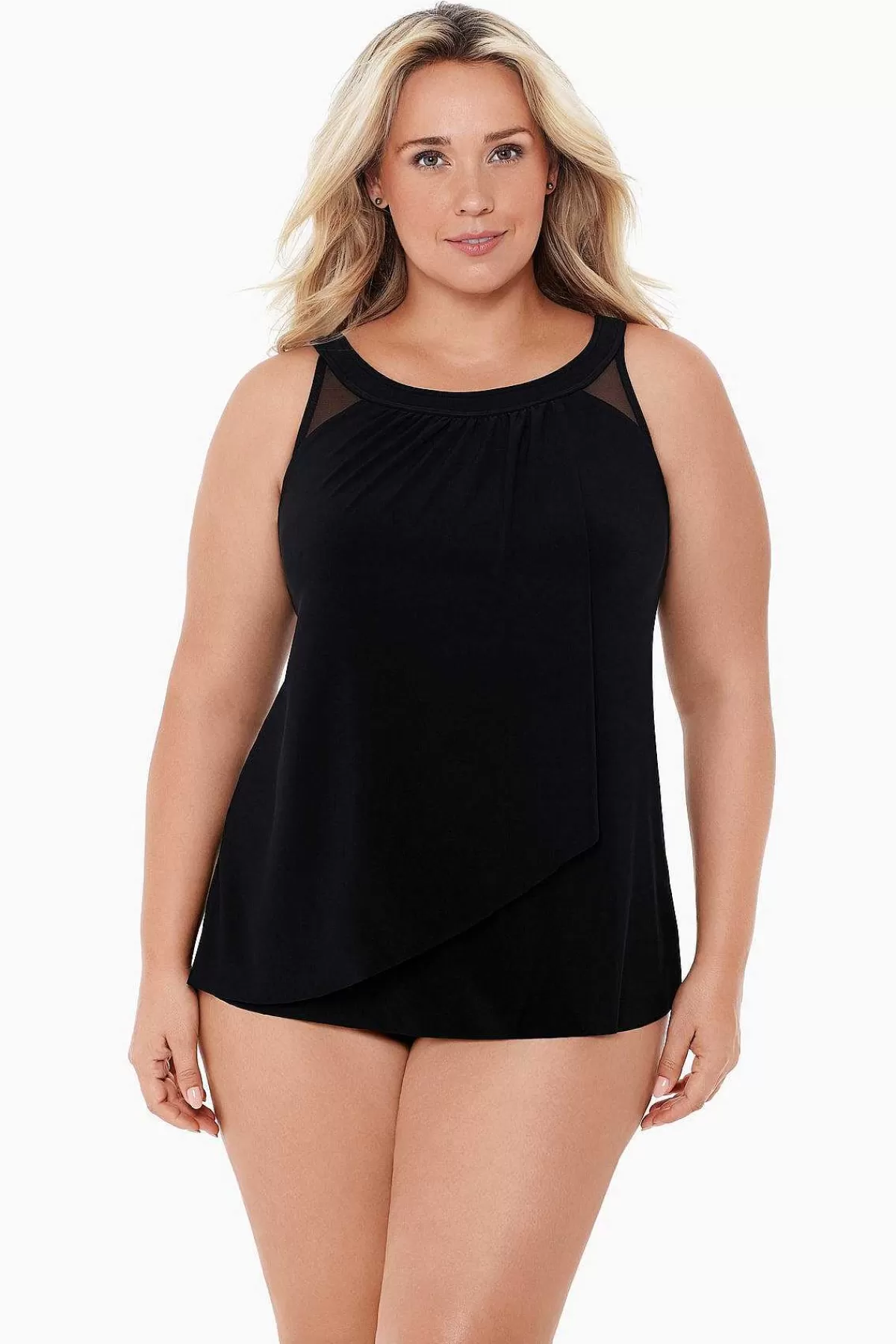 New Plus Size Illusionisten Ursula Tankinitop Met Beugel Vrouwen Tankini-Topjes