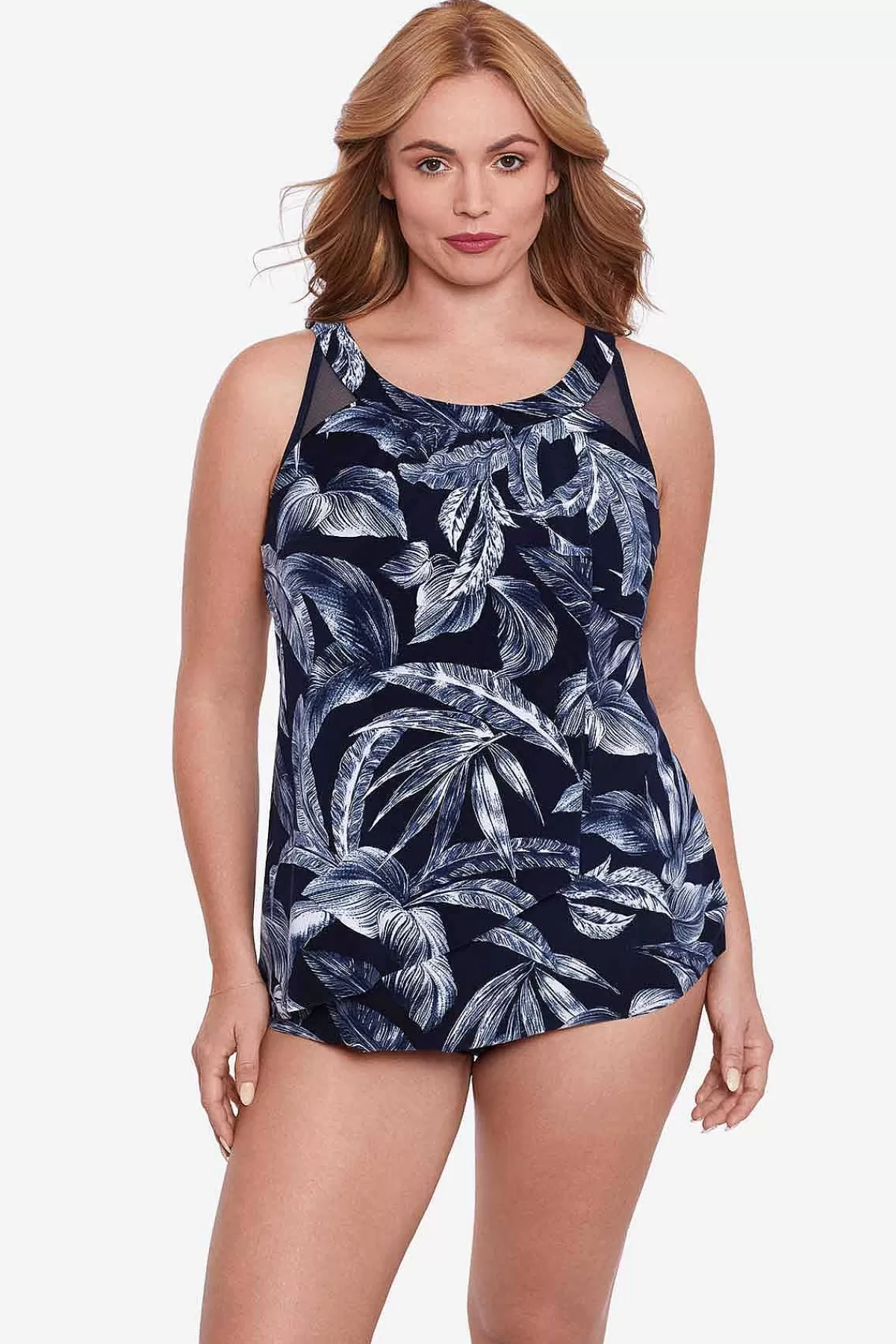 Discount Plus Size Tropica Toile Ursula Tankinitop Vrouwen Tankini-Topjes