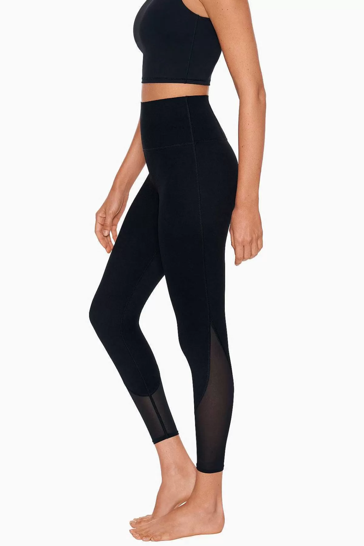 Cheap Prestaties Mesh Uitgesneden Legging Vrouwen Bijgesneden