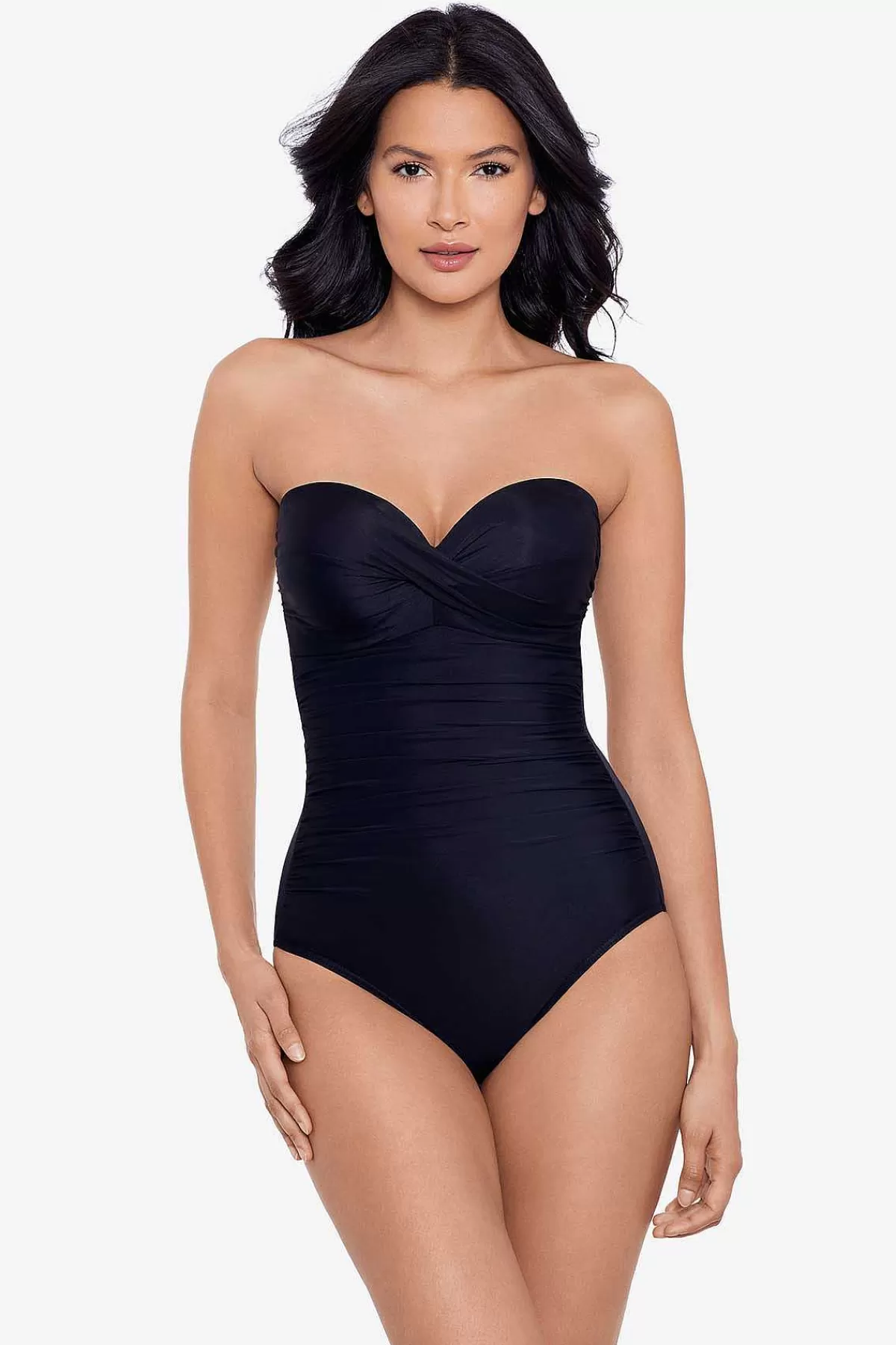 Clearance Rock Solid Madrid Bandeau-Badpak Uit Een Stuk Vrouwen Bandeau