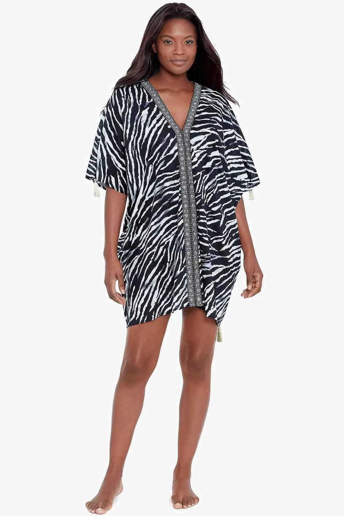 Best Tigre Sombre Caftan Zwembedekking Vrouwen Cover-Ups