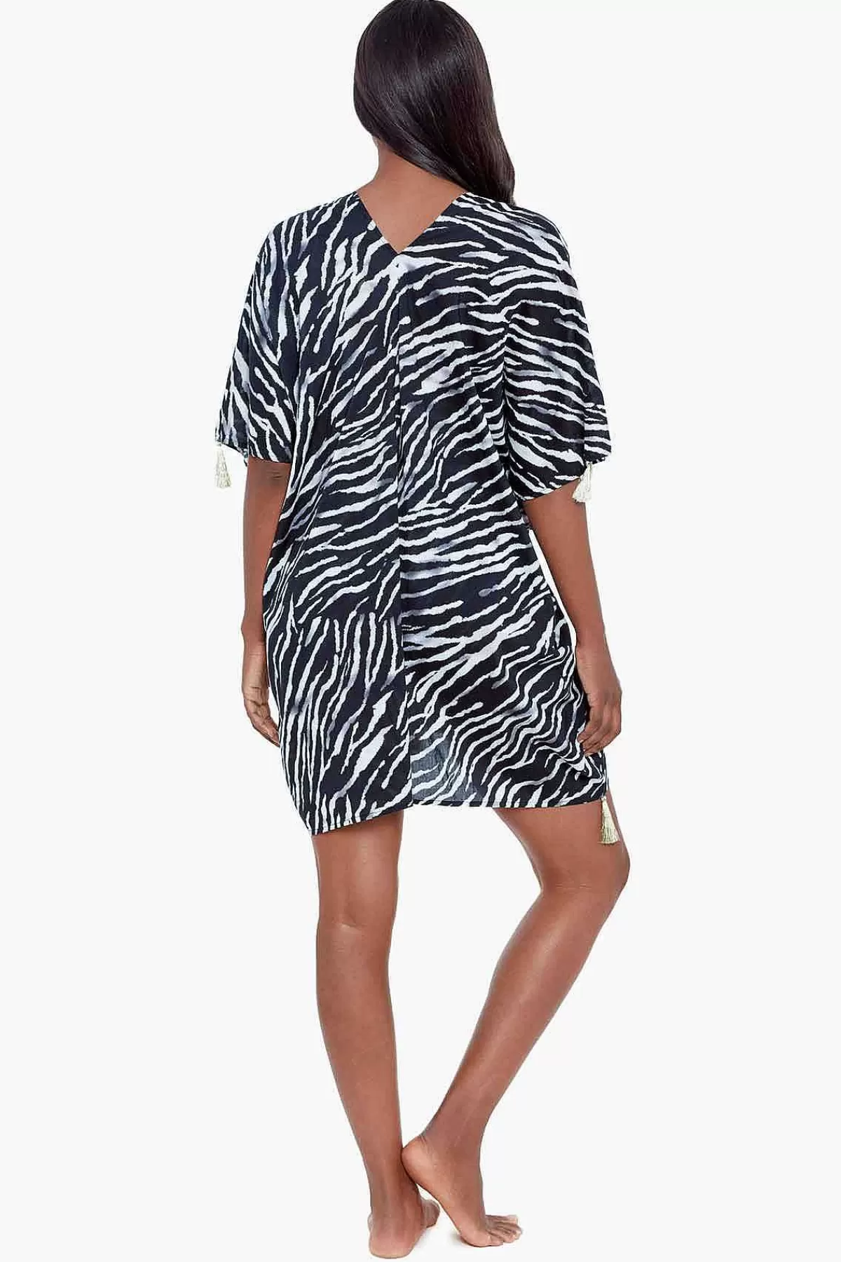 Discount Tigre Sombre Caftan Zwembedekking Vrouwen Cover-Ups