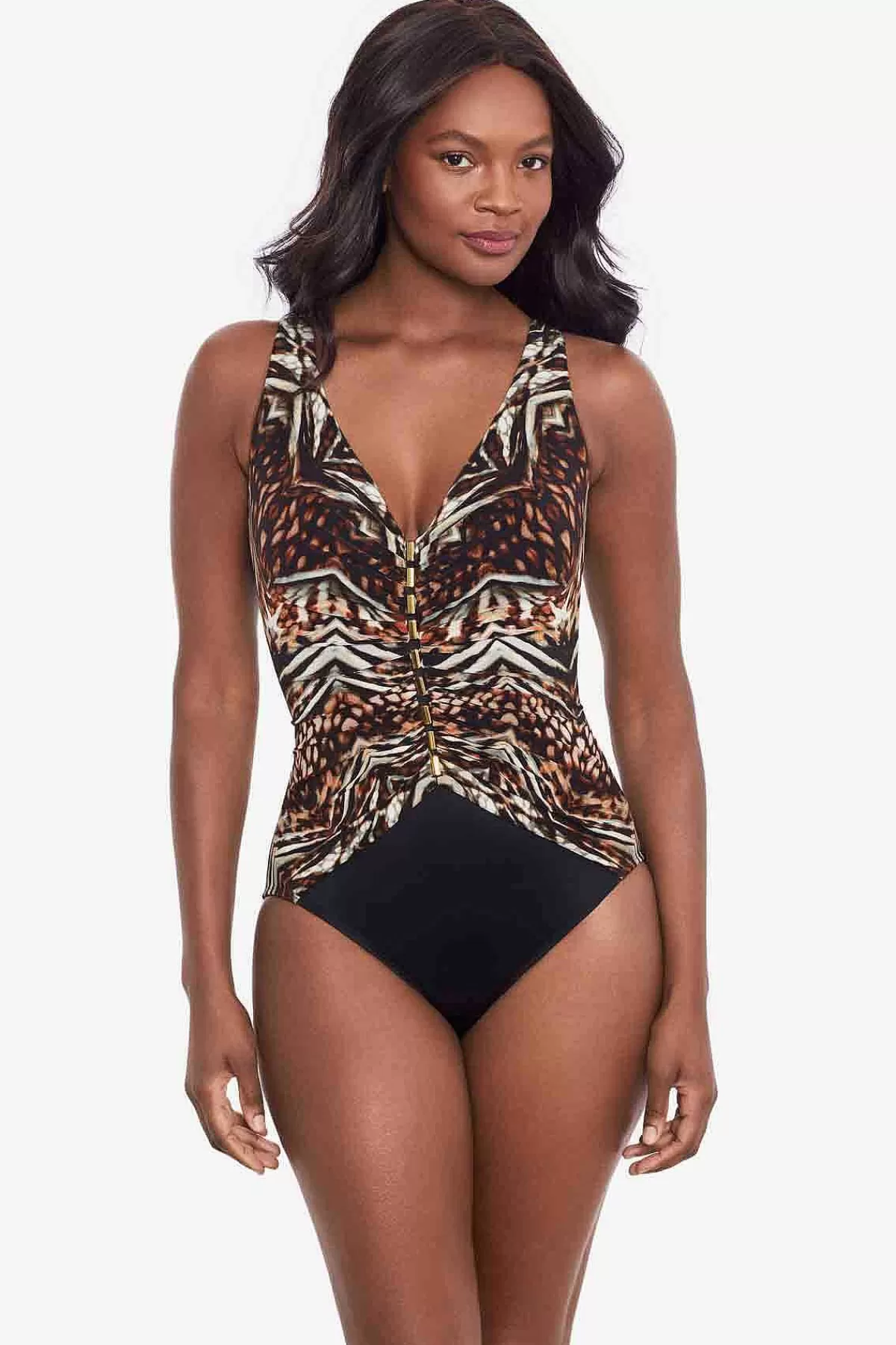 Shop Tribal Tijgerin Charmer Badpak Uit Een Stuk Vrouwen Een Stuk