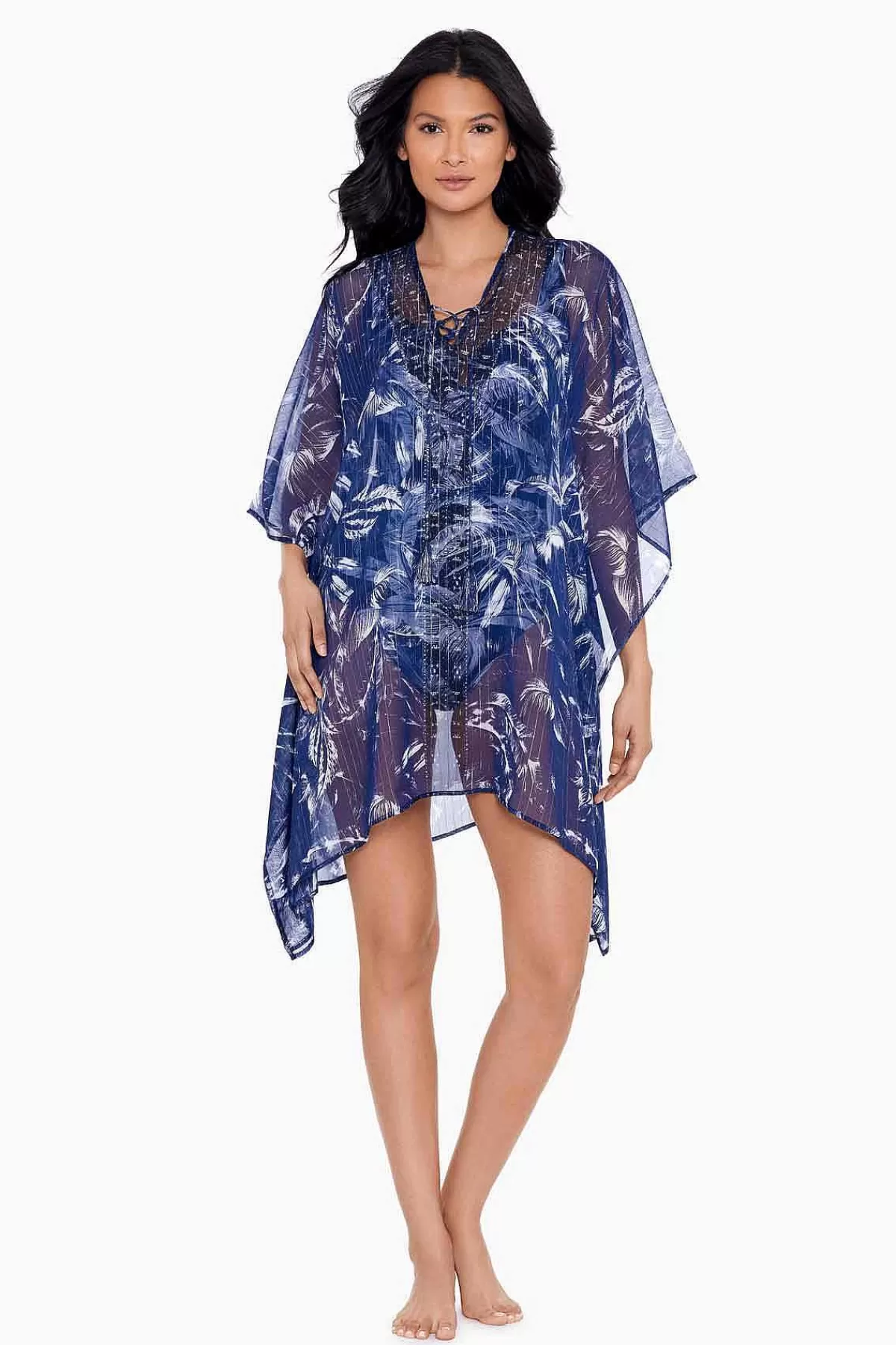Flash Sale Tropica Toile Caftan Zwembedekking Vrouwen Cover-Ups