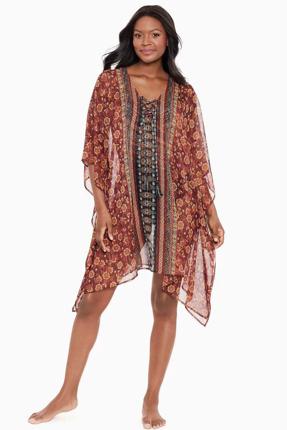 Sale Zwina Kaftan Swim Cover Up Vrouwen Cover-Ups