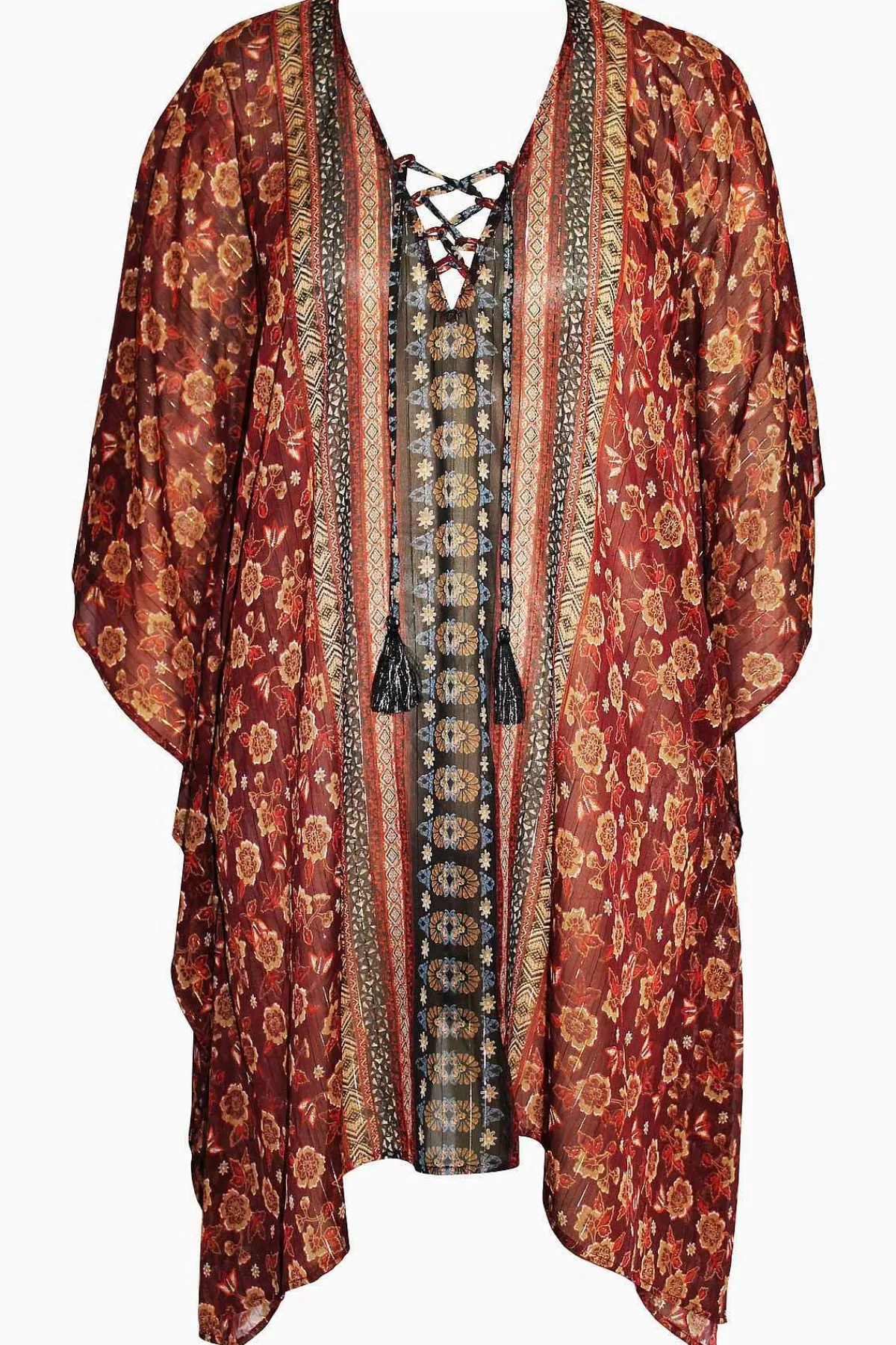 Discount Zwina Kaftan Swim Cover Up Vrouwen Cover-Ups